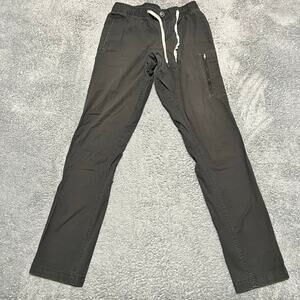 Vuori Climber Pants Men Small Gray Ripstop V412 Tapered Stretch Hiking Casual